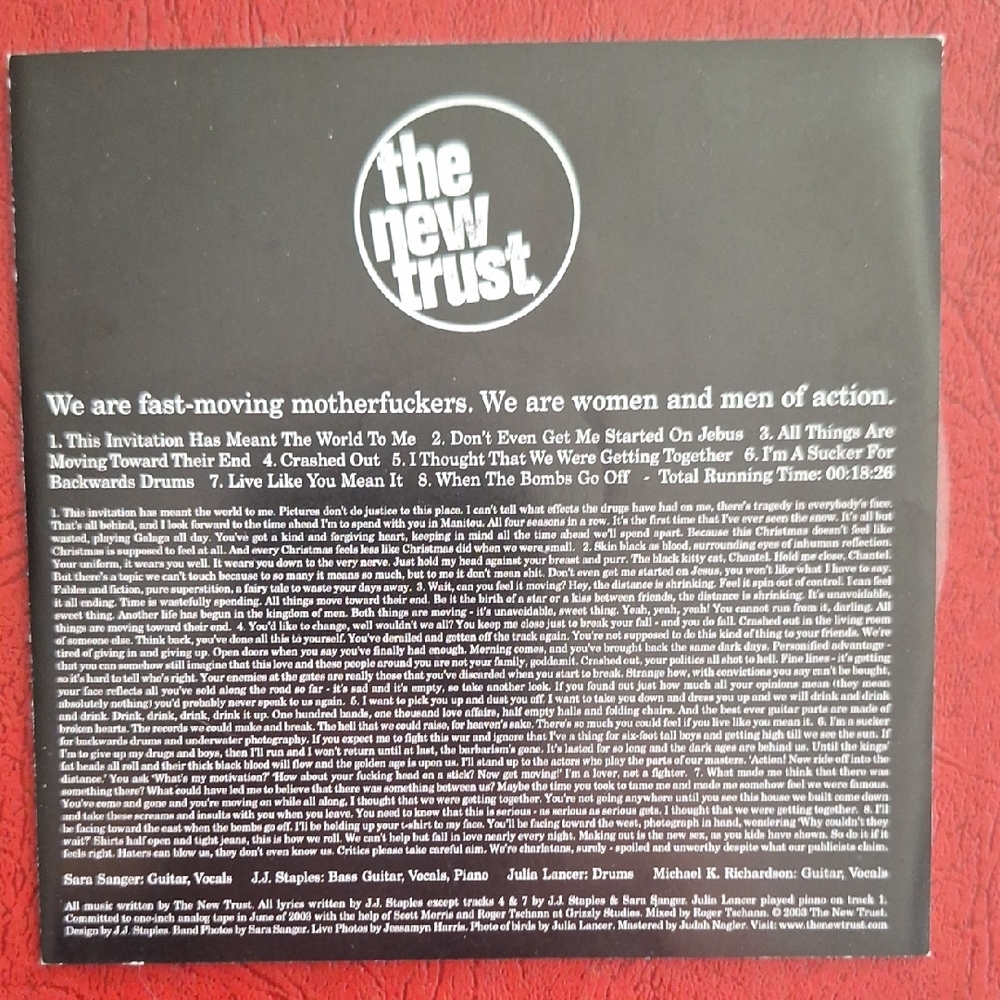 The New Trust CD EP Super Rare 2000s Indie Band